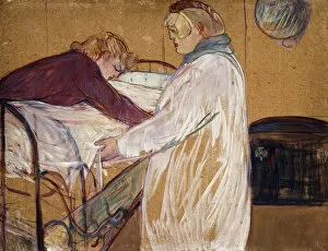 Images Dated 1st November 2012: Two Woman Making their Bed; Deux Femmes Faisant leur Lit, 1891 (oil on board)