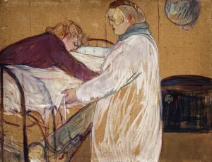 Two Woman Making their Bed; Deux Femmes Faisant leur Lit, 1891 (oil on board) Two Woman Making their Bed; Deux Femmes Faisant leur Lit, 1891 (oil on board)