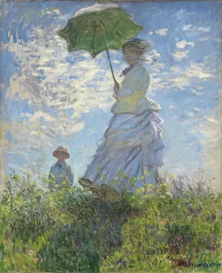 Woman with a Parasol - Madame Monet and Her Son, 1875 (oil on canvas) Woman with a Parasol - Madame Monet and Her Son, 1875 (oil on canvas)