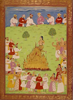 Woman of radja jasingle sacrificing herself in the heart of the shah alem Woman of radja jasingle sacrificing herself in the heart of the shah alem