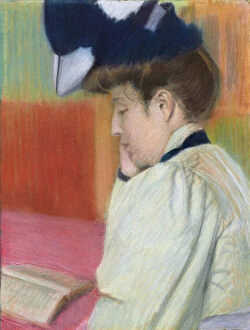 Woman Reading; Femme lisant, c. 1890 (pastel on paper)