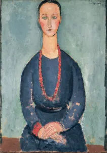 Woman with a Red Necklace, 1918 (oil on canvas) Woman with a Red Necklace, 1918 (oil on canvas)