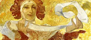 Woman with a Ribbon, c. 1902-1903 (oil on canvas, carved and gilded frame) Woman with a Ribbon, c. 1902-1903 (oil on canvas, carved and gilded frame)