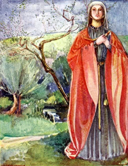 Woman s costume in reign of John (1199 - 1216)