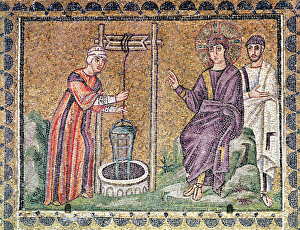 The Woman of Samaria at the Well, Scenes from the Life of Christ (mosaic) The Woman of Samaria at the Well, Scenes from the Life of Christ (mosaic)