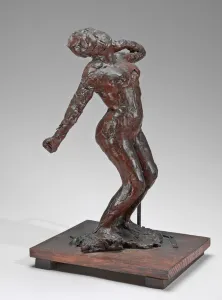 Woman Stretching, 1896-1911 (pigmented beeswax, metal armature, on wooden base) Woman Stretching, 1896-1911 (pigmented beeswax, metal armature, on wooden base)