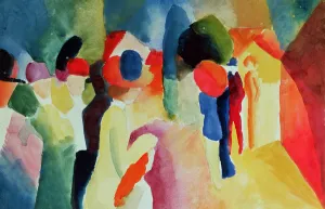 Woman with a Yellow Jacket, 1913 (watercolour) Woman with a Yellow Jacket, 1913 (watercolour)