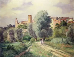 Two Women in the Countryside; Deux Femmes a la Campagne, (oil on canvas) Two Women in the Countryside; Deux Femmes a la Campagne, (oil on canvas)