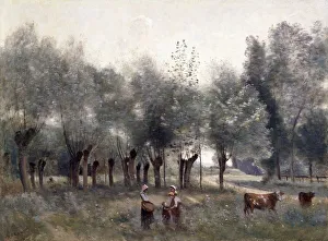 Women in a Field of Willows, 1860-65 (oil on canvas) Women in a Field of Willows, 1860-65 (oil on canvas)