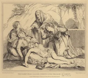 The Women from Galilee weeping over the Body of Christ, Luke (engraving) The Women from Galilee weeping over the Body of Christ, Luke (engraving)