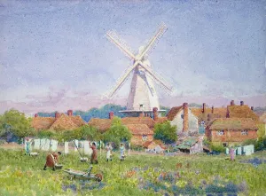 Women Hanging Washing, Cranbrook Mill, Kent