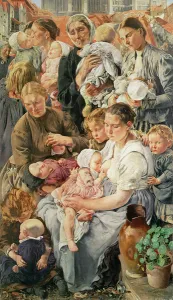 The Women, right panel from The Ages of the Worker, 1895 (oil on canvas) The Women, right panel from The Ages of the Worker, 1895 (oil on canvas)
