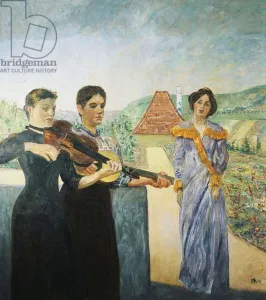 Three Women in the Vineyard; Drei Frauen im Weinberg, 1912 (oil on canvas) Three Women in the Vineyard; Drei Frauen im Weinberg, 1912 (oil on canvas)