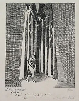 A Wood- Illustration for King Lear, Act 2 Scene III, 1926 (ink on paper) A Wood- Illustration for King Lear, Act 2 Scene III, 1926 (ink on paper)