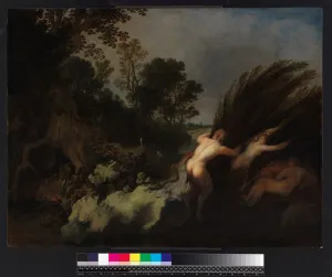 A wooded lanscape with Pan and Syrinx, before 1648 (oil on panel) A wooded lanscape with Pan and Syrinx, before 1648 (oil on panel)