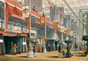 Woollen and Worsted, The Great Exhibition of 1851 (colour litho) Woollen and Worsted, The Great Exhibition of 1851 (colour litho)