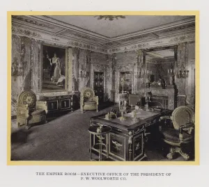 The Woolworth Building, New York: The Empire Room, Executive Office of the President of F W Woolworth Co (b/w photo) The Woolworth Building, New York: The Empire Room, Executive Office of the President of F W Woolworth Co (b/w photo)