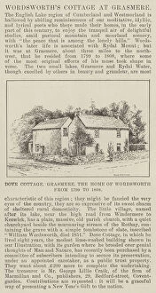 Grasmere Gallery: Wordsworths Cottage at Grasmere (engraving)