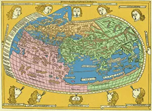 Colorised Gallery: The World, 1482 (engraving)