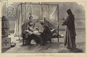 Anglo Egyptian War Gallery: Our Wounded in Egypt (engraving)