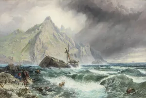 Wreck of a Frigate on the Southern Coast of Spain, 1863 (oil on canvas) Wreck of a Frigate on the Southern Coast of Spain, 1863 (oil on canvas)