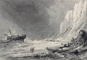 A Wreck off Speeton Cliffs, Yorkshire (drawing) A Wreck off Speeton Cliffs, Yorkshire (drawing)