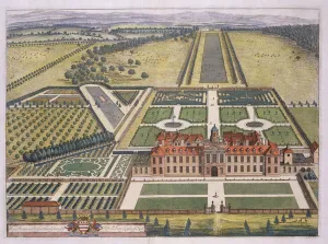 Wrest House in Bedfordshire engraved by Johannes Kip (c.1652-1722) (engraving) Wrest House in Bedfordshire engraved by Johannes Kip (c.1652-1722) (engraving)
