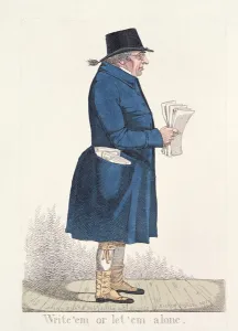 Write em or let em alone, from City Characters, 1824 Write em or let em alone, from City Characters, 1824