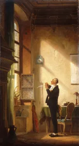 A Writer Sharpening his Quill; Der Schreiber, eine Feder schneidend, (oil on canvas) A Writer Sharpening his Quill; Der Schreiber, eine Feder schneidend, (oil on canvas)