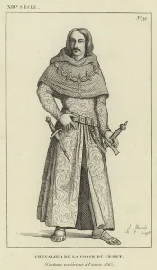 XIII Siecle, Chevalier de la Cosse du Genet, Costume posteriur a l' XIII Siecle, Chevalier de la Cosse du Genet, Costume posteriur a l'