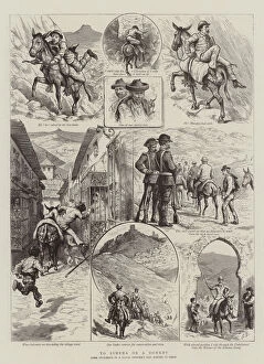 Godefroy Durand Gallery: To Ximena on a Donkey (engraving)