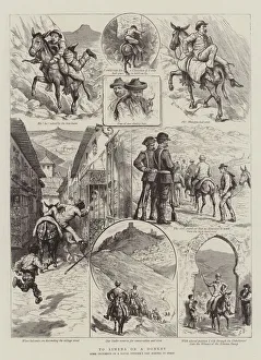 Incidents Gallery: To Ximena on a Donkey (engraving)