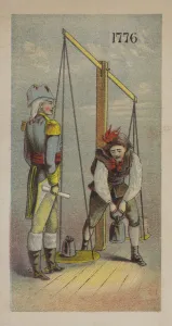 The Year 1776, the beginning of American nationhood, with the Declaration of Independence issued on 4 July (chromolitho) The Year 1776, the beginning of American nationhood, with the Declaration of Independence issued on 4 July (chromolitho)