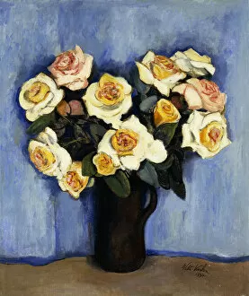 Images Dated 28th July 2011: Yellow Roses, 1934 (oil on canvas)