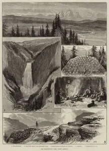 The Yellowstone Park, North America (engraving) The Yellowstone Park, North America (engraving)