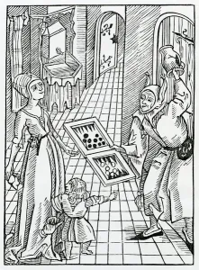 Of the yll example of elders gyuyn unto youth, illustration from Alexander Barclay's Of the yll example of elders gyuyn unto youth, illustration from Alexander Barclay's