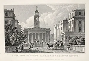 York Gate, Regent's Park and Mary-le-Bow Church, from London and it' York Gate, Regent's Park and Mary-le-Bow Church, from London and it'