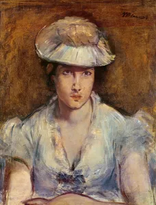 Young Girl Dressed in White or Marguerite Gauthier-Lathuille, c.1878 (oil on canvas) Young Girl Dressed in White or Marguerite Gauthier-Lathuille, c.1878 (oil on canvas)