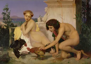 Young Greeks Encouraging Cocks to Fight, 1846 (oil on canvas) Young Greeks Encouraging Cocks to Fight, 1846 (oil on canvas)