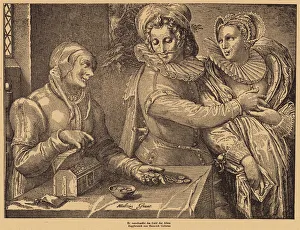 A Young Man Choosing Love of Beauty Rather Than Riches (engraving) A Young Man Choosing Love of Beauty Rather Than Riches (engraving)