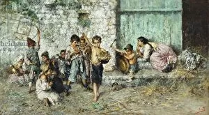 Sitting On Ground Gallery: The Young Musicians, (oil on canvas)