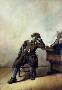 A Young Student in his Study or, The Smoker, c.1630-33 (oil on panel) A Young Student in his Study or, The Smoker, c.1630-33 (oil on panel)