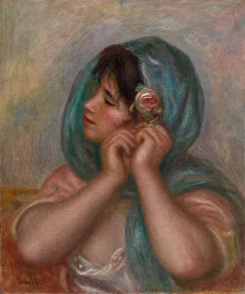 Young Woman Arranging Her Earring, 1905 (oil on canvas) Young Woman Arranging Her Earring, 1905 (oil on canvas)