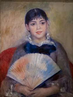 Young Woman with a Fan, 1880, (Oil on canvas)