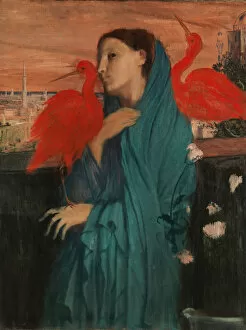 Edgar Degas Gallery: Young Woman with Ibis, 1860-62 (oil on canvas)