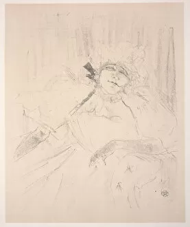 Belle And Xc9 Gallery: Yvette Guilbert, 1898 (litho)