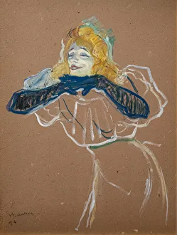 Yvette Guilbert Sings 'Linger, Longer, Loo' 1894 (Oil on cardboard) Yvette Guilbert Sings 'Linger, Longer, Loo' 1894 (Oil on cardboard)