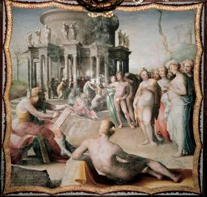 Zeuxis painting the portrait of Helene for the temple of Hera in Crotone Zeuxis painting the portrait of Helene for the temple of Hera in Crotone