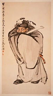 Zhong Kui, 1914 (hanging scroll, ink and colour on paper)