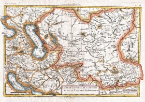 1780, Raynal and Bonne Map of Central Asia, Rigobert Bonne 1727 - 1794, one of the 1780, Raynal and Bonne Map of Central Asia, Rigobert Bonne 1727 - 1794, one of the